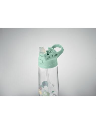 Botella de tritán para niños con boquilla sin BPA 450ml PERSONALIZABLE