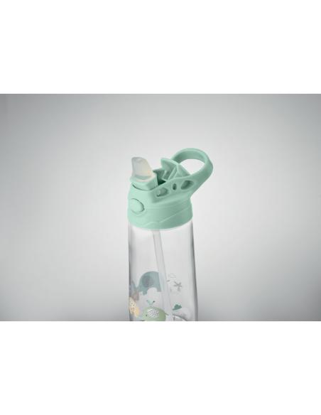 Botella de tritán para niños con boquilla sin BPA 450ml PERSONALIZABLE