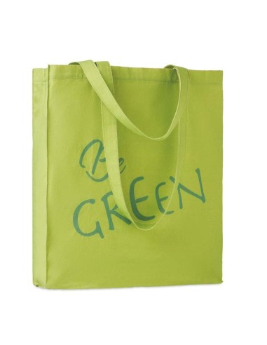 Bolsa de algodón Porto Novo asas largas y fuelle impresión en toda la superficie PERSONALIZABLE