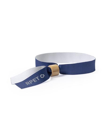 Pulsera de RPET Port Macquarie con cierre de bambú inviolable PERSONALIZABLE