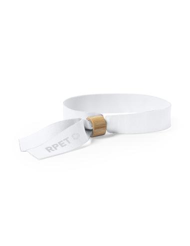 Pulsera de RPET Port Macquarie con cierre de bambú inviolable PERSONALIZABLE