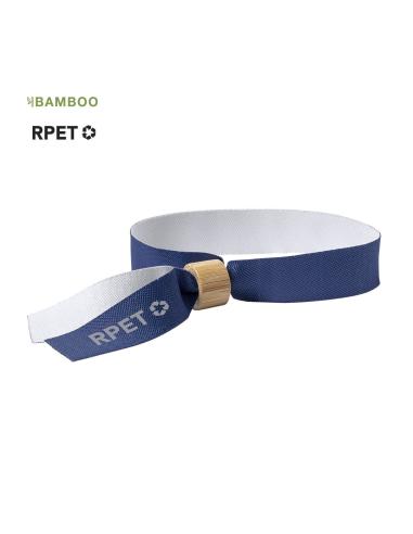 Pulsera de RPET Port Macquarie con cierre de bambú inviolable PERSONALIZABLE