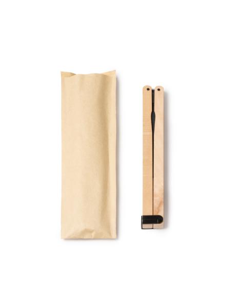 Abanico de papel Pai Pai San Isidro con varitas de madera PERSONALIZABLE