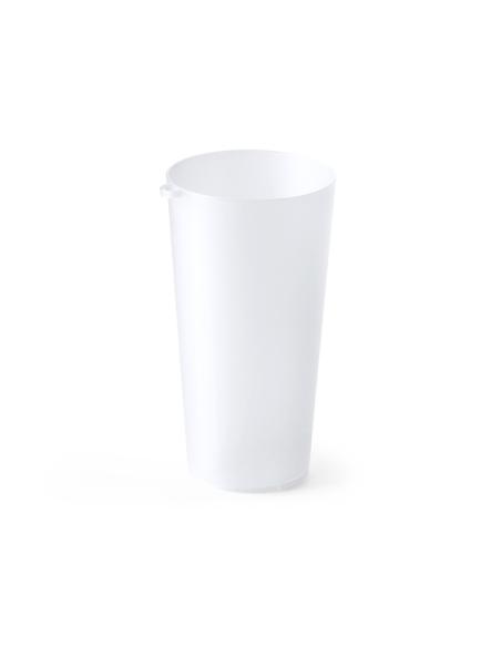 Vaso de PP reutilizable Fontanales con argolla 400ml PERSONALIZABLE