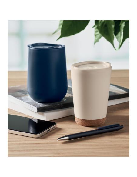 Vaso térmico de PP Pozega de doble pared 300ml PERSoNALIZABLE