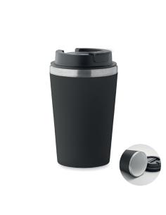 Vaso térmico de acero inoxidable reciclado y PP Peterbor con interior cerámico 350ml PERSONALIZABLE