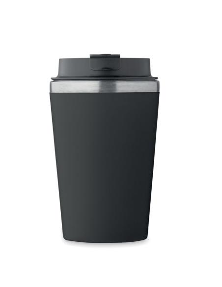 Vaso térmico de acero inoxidable reciclado y PP Peterbor con interior cerámico 350ml PERSONALIZABLE