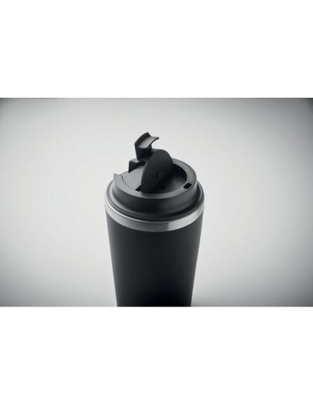 Vaso térmico de acero inoxidable reciclado y PP Peterbor con interior cerámico 350ml PERSONALIZABLE