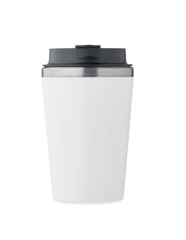 Vaso térmico de acero inoxidable reciclado y PP Peterbor con interior cerámico 350ml PERSONALIZABLE