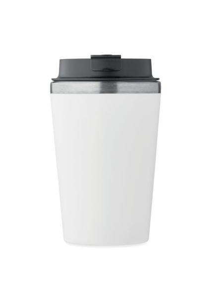 Vaso térmico de acero inoxidable reciclado y PP Peterbor con interior cerámico 350ml PERSONALIZABLE