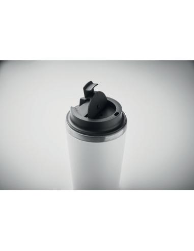 Vaso térmico de acero inoxidable reciclado y PP Peterbor con interior cerámico 350ml PERSONALIZABLE