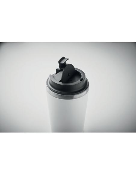Vaso térmico de acero inoxidable reciclado y PP Peterbor con interior cerámico 350ml PERSONALIZABLE