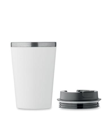 Vaso térmico de acero inoxidable reciclado y PP Peterbor con interior cerámico 350ml PERSONALIZABLE