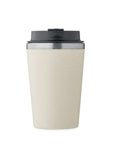 Vaso térmico de acero inoxidable reciclado y PP Peterbor con interior cerámico 350ml PERSONALIZABLE