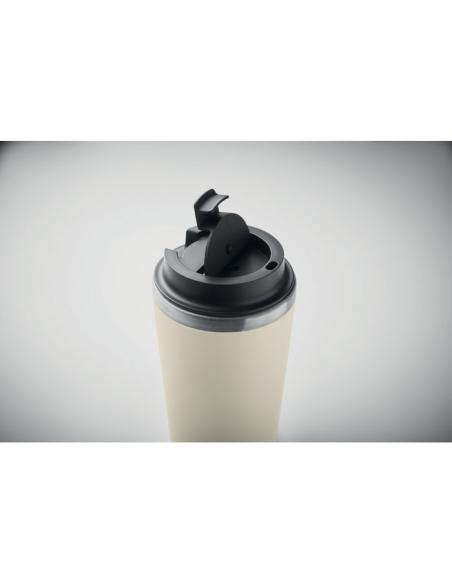 Vaso térmico de acero inoxidable reciclado y PP Peterbor con interior cerámico 350ml PERSONALIZABLE