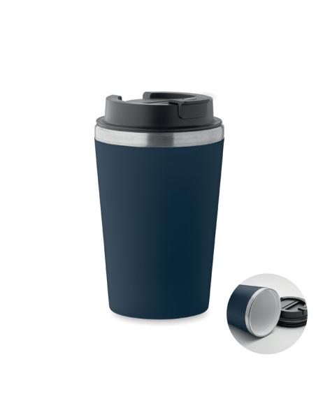 Vaso térmico de acero inoxidable reciclado y PP Peterbor con interior cerámico 350ml PERSONALIZABLE