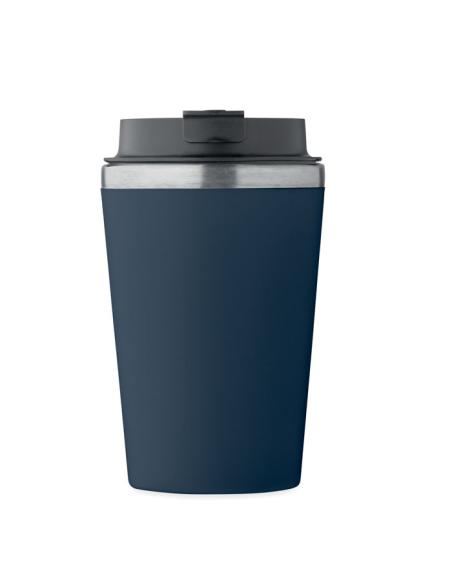 Vaso térmico de acero inoxidable reciclado y PP Peterbor con interior cerámico 350ml PERSONALIZABLE