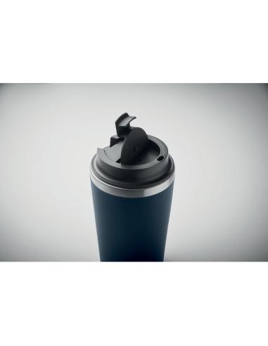 Vaso térmico de acero inoxidable reciclado y PP Peterbor con interior cerámico 350ml PERSONALIZABLE