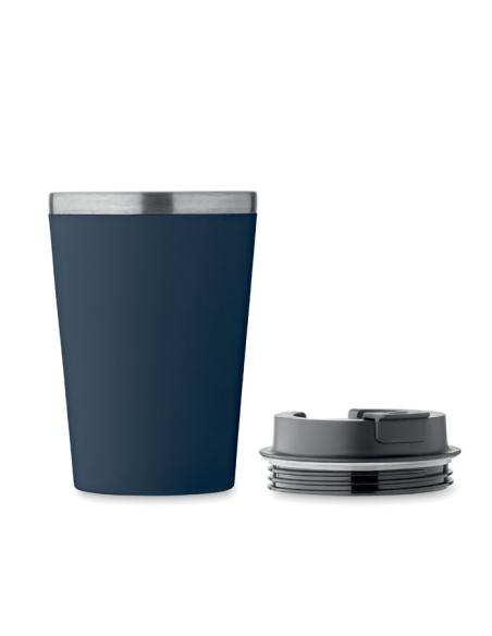 Vaso térmico de acero inoxidable reciclado y PP Peterbor con interior cerámico 350ml PERSONALIZABLE