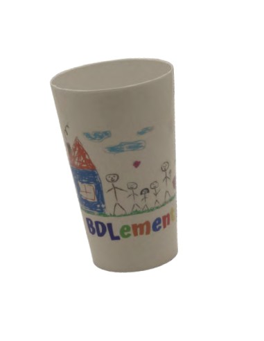 Vaso de PP reciclado reutilizable rígido R-Summerfest full color 330ml PERSONALIZABLE