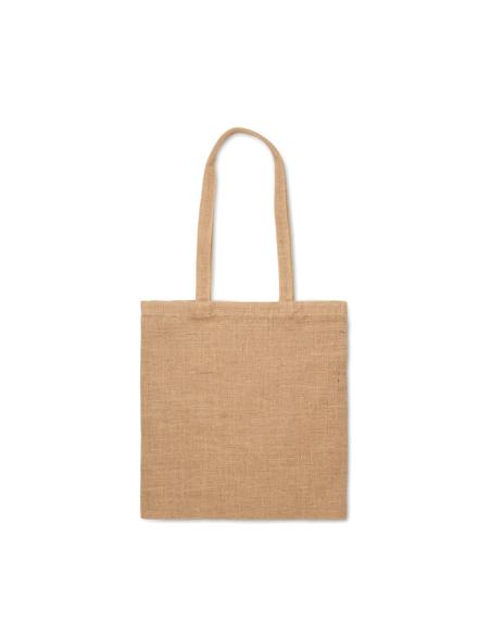 Bolsa de yute de asas largas