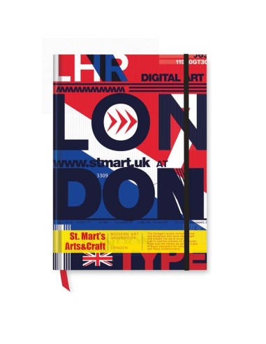 Libreta A5 Heilbronn con tapa dura de papel impresa a todo color PERSONALIZABLE