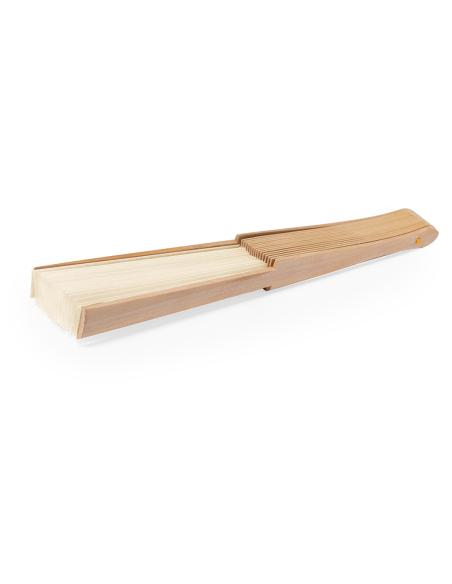 Abanico de madera y algodón Almensilla PERSONALIZABLE