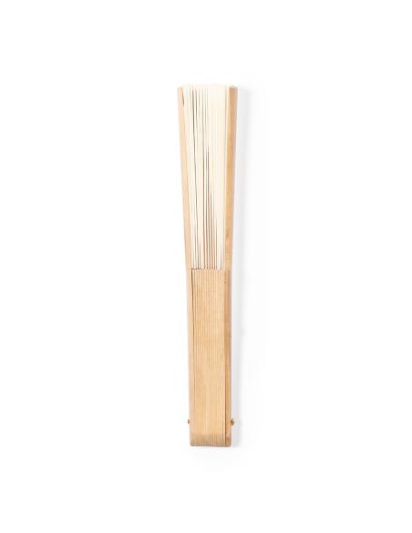 Abanico de madera y algodón Almensilla PERSONALIZABLE
