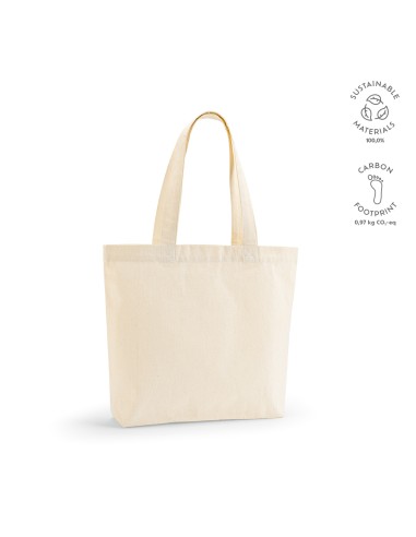 Bolsa de tela Blanc algodón reciclado y RPET 220g/m2 PERSONALIZABLE