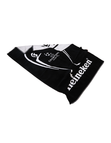 Toalla de playa de algodón reciclado 450g/m2 Calblanque Jaquard bicolor PERSONALIZABLE