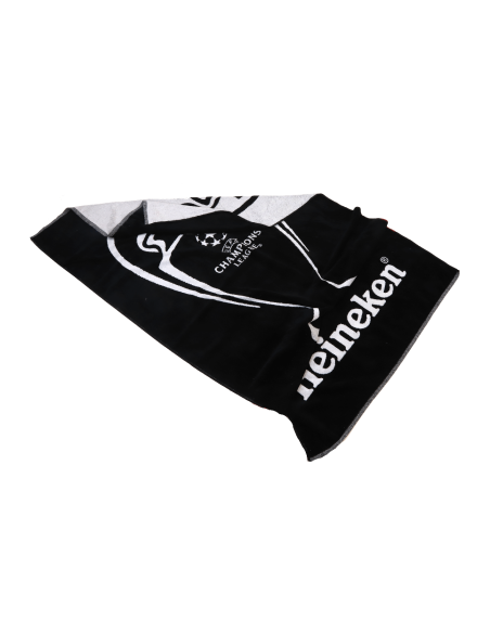 Toalla de playa de algodón reciclado 450g/m2 Calblanque Jaquard bicolor PERSONALIZABLE