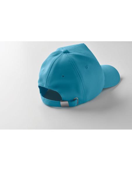 Gorra béisbol en RPET 210g/m2 Campillos 5 paneles cierre de hebilla PERSONALIZABLE