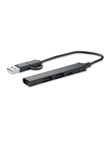 Hub USB de 4 puertos 19 cm