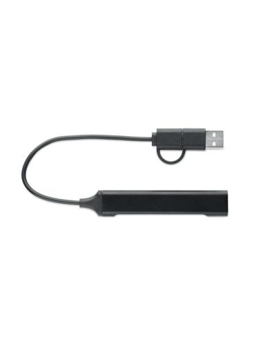 Hub USB de 4 puertos 19 cm
