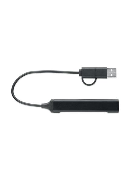 Hub USB de 4 puertos 19 cm