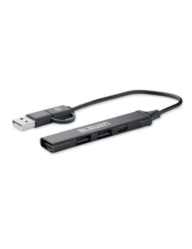 Hub USB de 4 puertos 19 cm