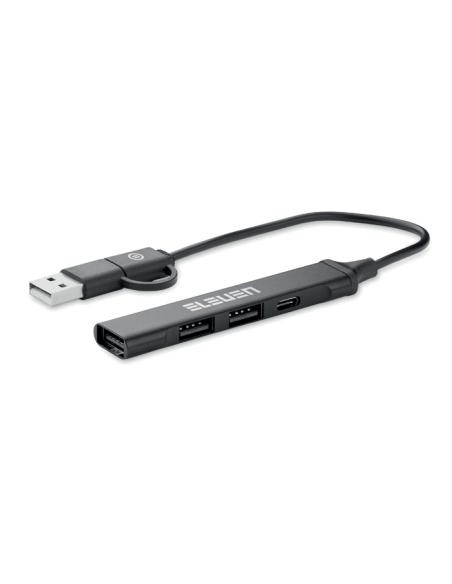 Hub USB de 4 puertos 19 cm