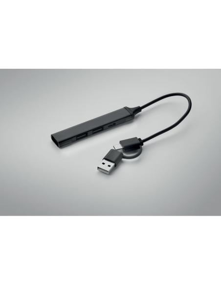 Hub USB de 4 puertos 19 cm