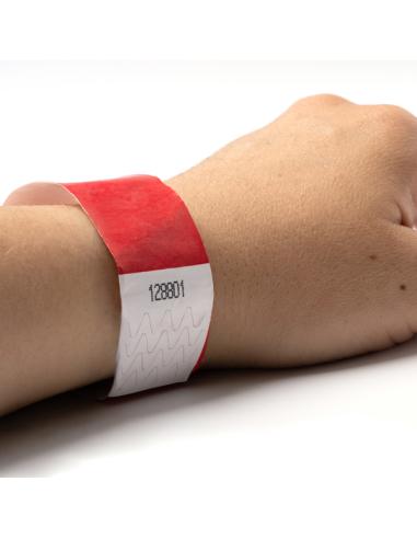 Pulsera Drilo Tyvek® para eventos PERSONALIZABLE