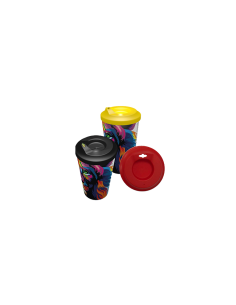 Tapa de PP reutilizable para vaso rígido Summerfest full color 330ml 2