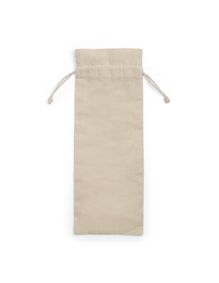 Bolsa de tela El Calvario algodón 120g/m2 con cuerdas para botellas  natur PERSONALIZABLE