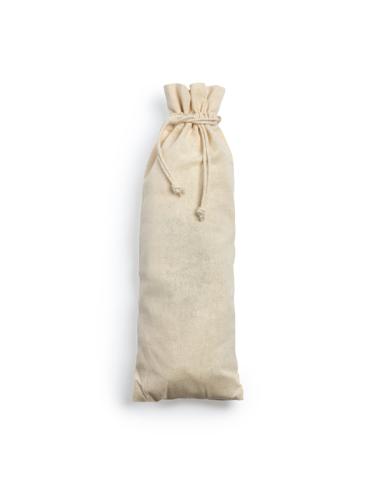 Bolsa de tela El Calvario algodón 120g/m2 con cuerdas para botellas  natur PERSONALIZABLE