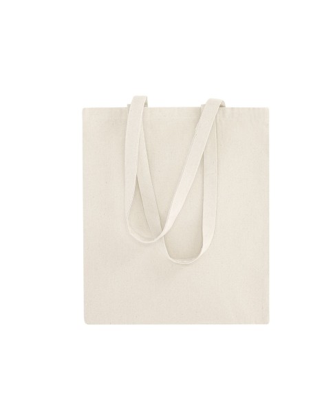 Bolsa de tela Badajoz algodón 140g/m2 natur asas largas PERSONALIZABLE