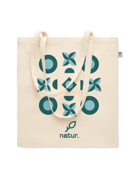 Bolsa de algodón orgánico 180g/m2 Parga asas largas PERSONALIZABLE