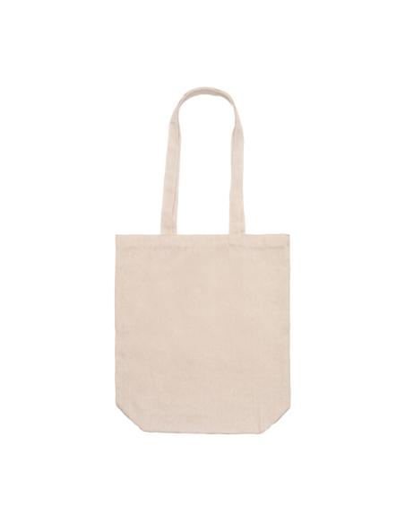 Bolsa de poliéster 180g/m2 Don Pedro con fuelle, especial sublimación PERSONALIZABLE
