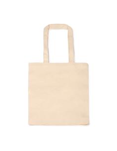 Bolsa de algodón orgánico 220g/m2 Buen Paso natural con fuelle y asas largas PERSONALIZABLE 2