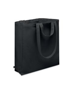 Bolsa de algodón reciclado y RPET 380g/m2 Pedraza doble asa, fuelle y bolsillo PERSONALIZABLE