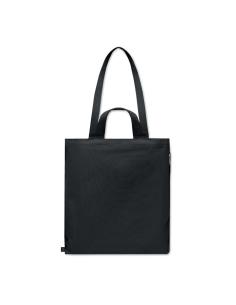 Bolsa de algodón reciclado y RPET 380g/m2 Pedraza doble asa, fuelle y bolsillo PERSONALIZABLE 2