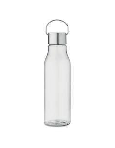 Botella de RPET Ronda tapa acero inoxidable y asa 600ml PERSONALIZABLE
