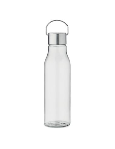 Botella de RPET Ronda tapa acero inoxidable y asa 600ml PERSONALIZABLE